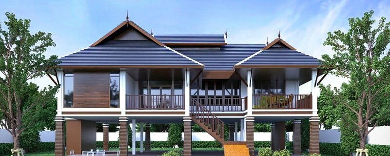 Applied Thai style house design approach