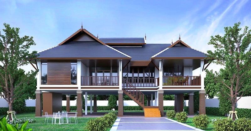 Applied Thai style house design approach